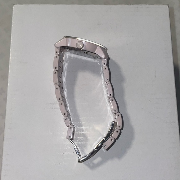 Movado Bold Ceramic Pink Watch. New battery. No box Original price $795. - Picture 8 of 9